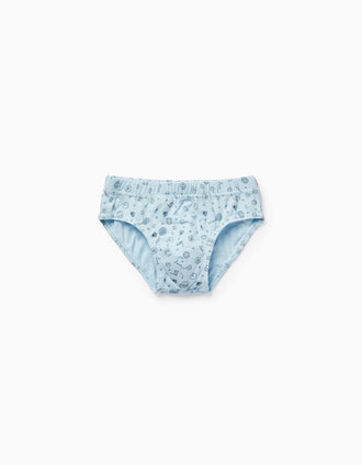 Pack 5 Calzoncillos de Algodón para Niño 'Desporto', Blanco/Azul/Gris