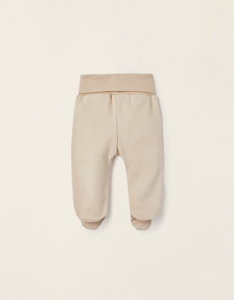 Pack 4 Pantalons à Pieds pour Bébé 'Extra Comfy', Blanc/Beige