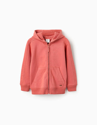 Veste en Coton avec Capuche pour Garçon, Orange