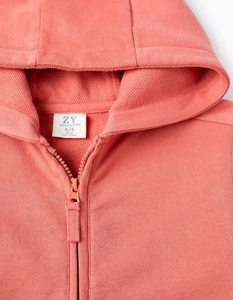 Veste en Coton avec Capuche pour Garçon, Orange