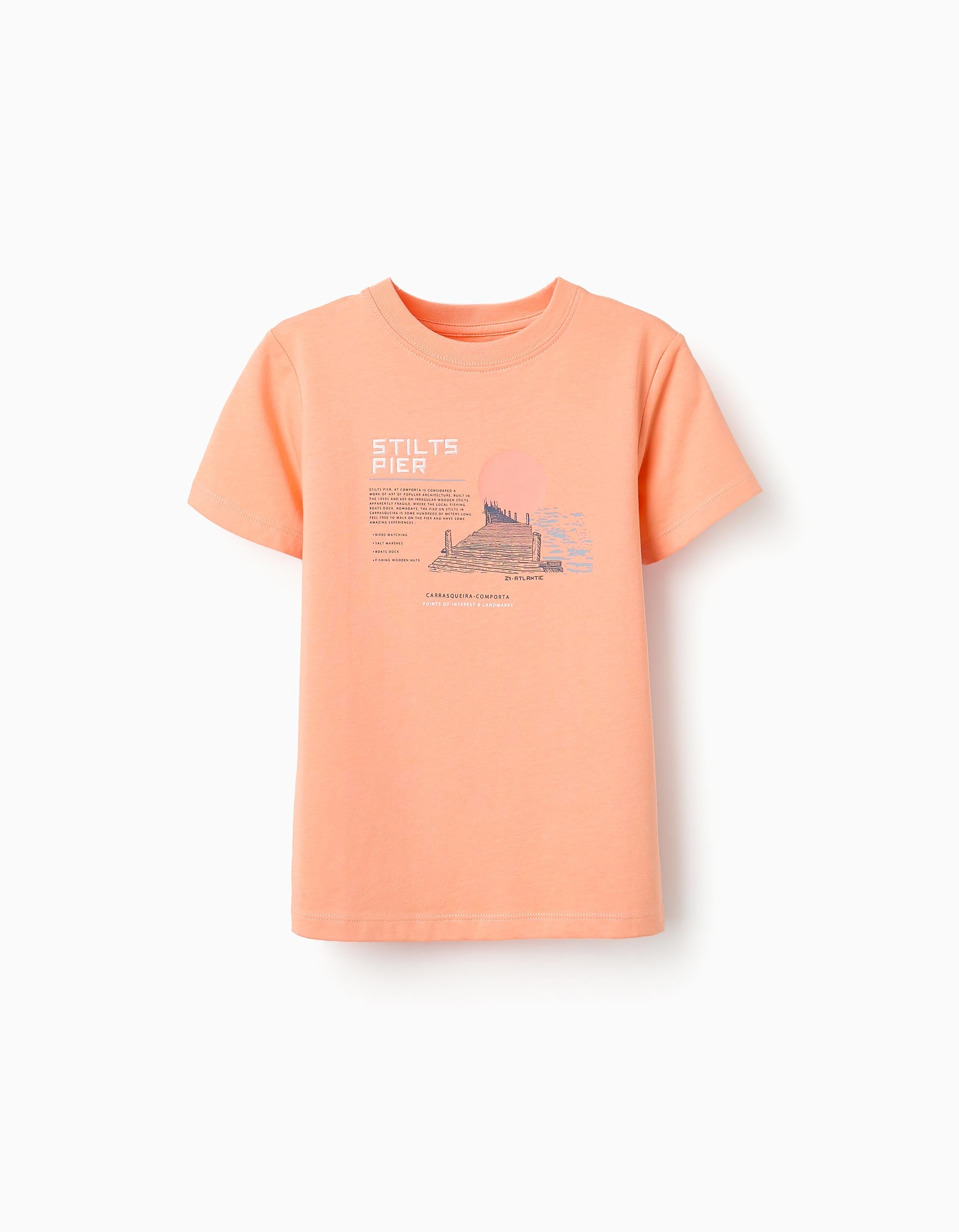 Cotton T-shirt for Boys 'Comporta', Orange