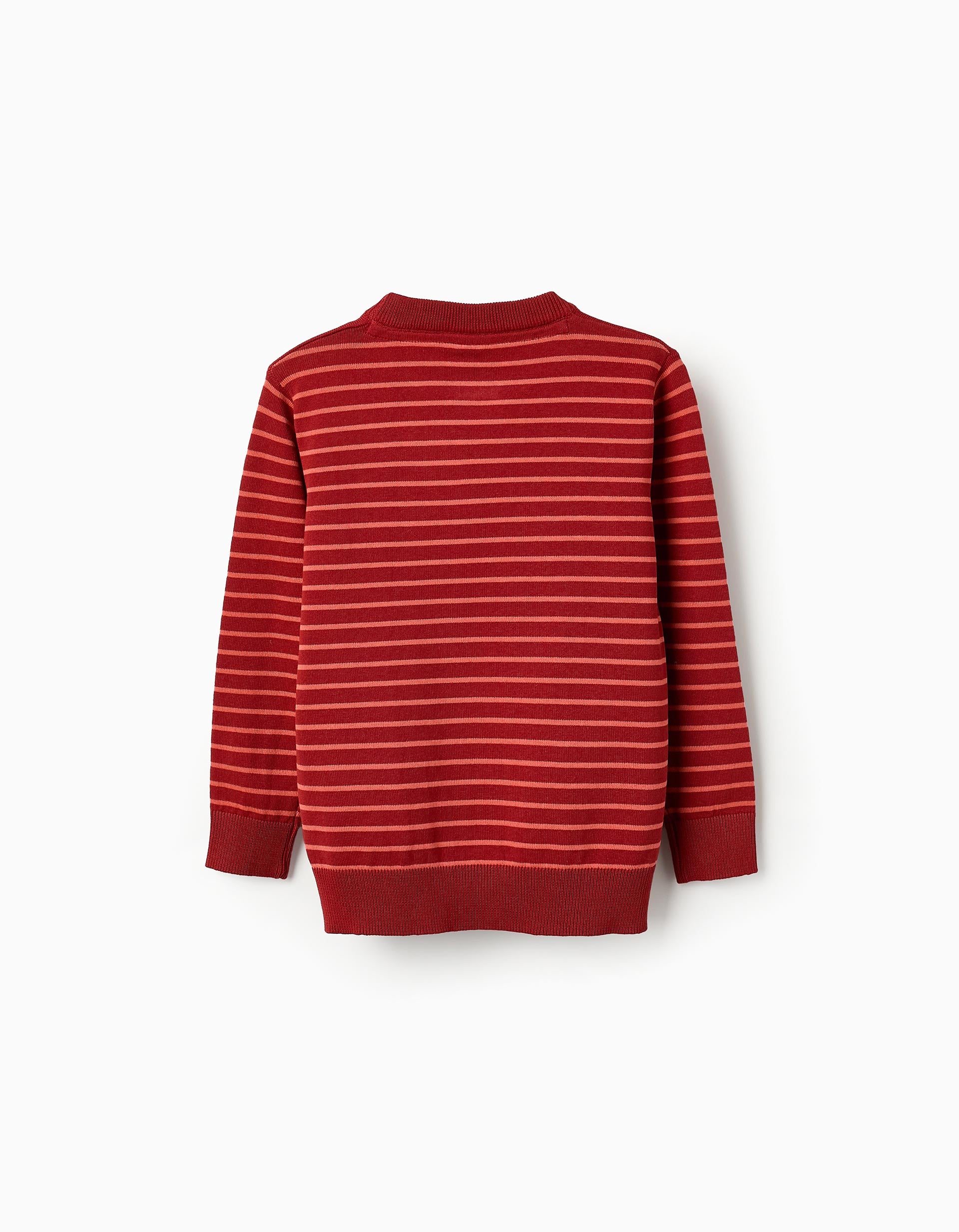 Fine Jumper for Boys, Red/Orange