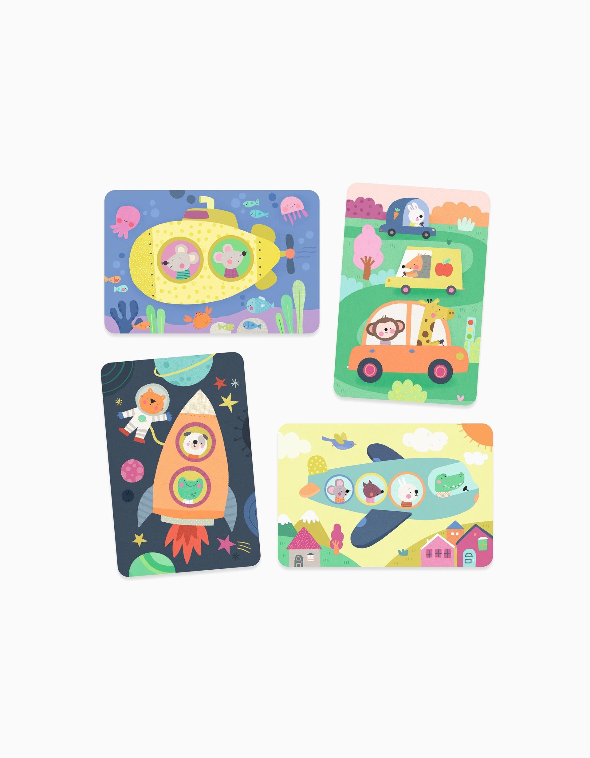 Amigos Mágicos Em Viagem Para Colorir C/ Água Djeco 18M+