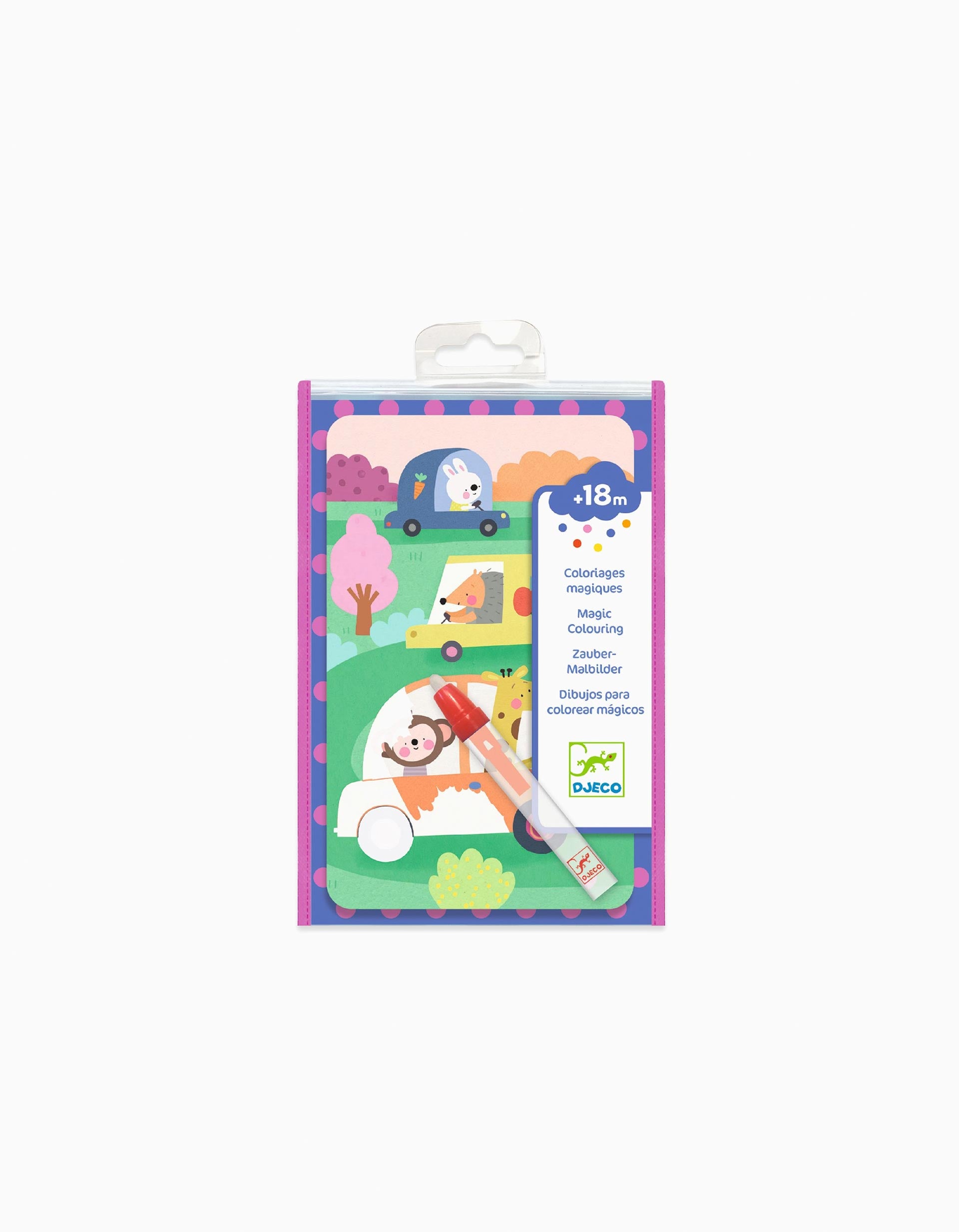 Amigos Mágicos Em Viagem Para Colorir C/ Água Djeco 18M+