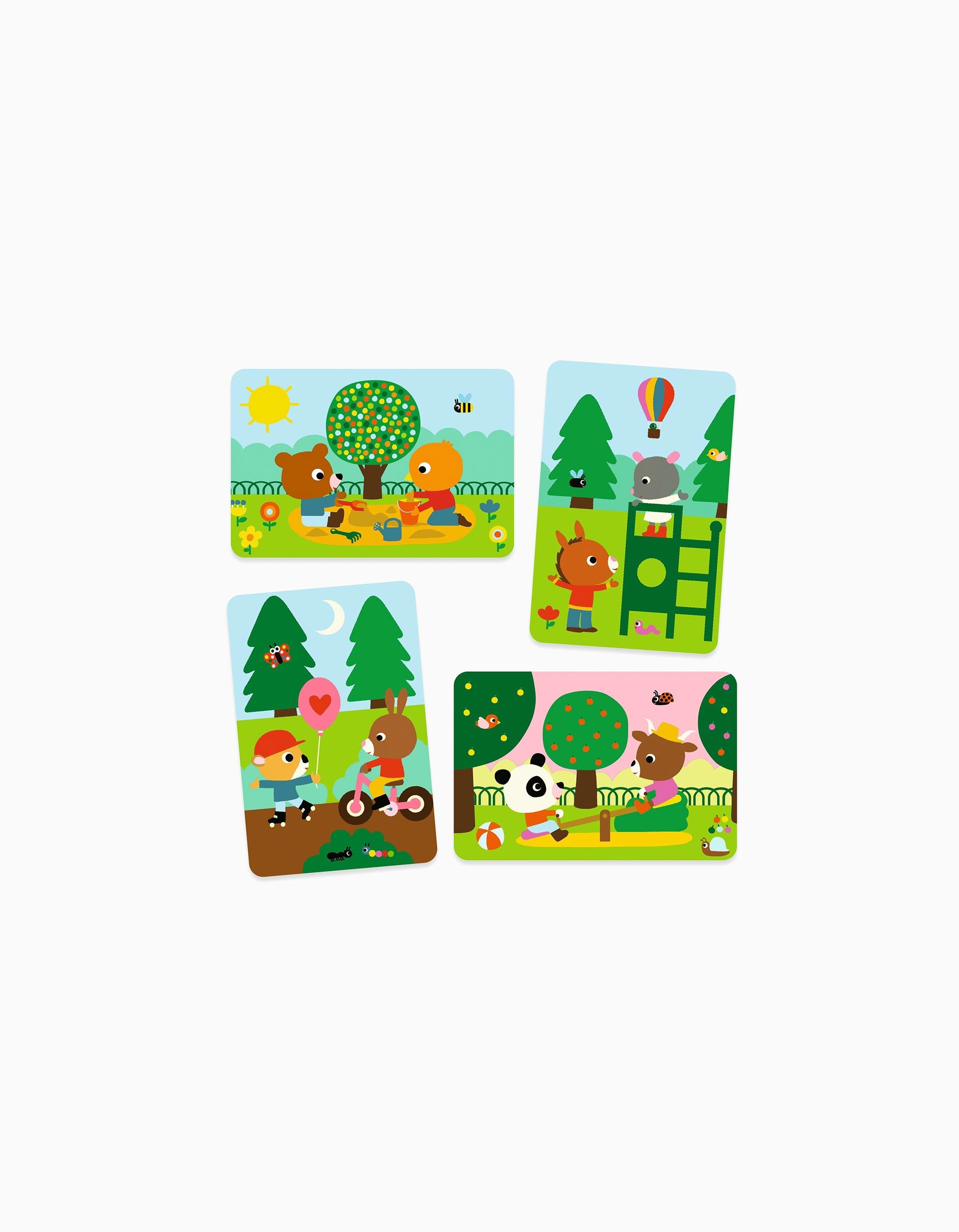 Amigos Mágicos No Parque Para Colorir C/ Água Djeco 18M+