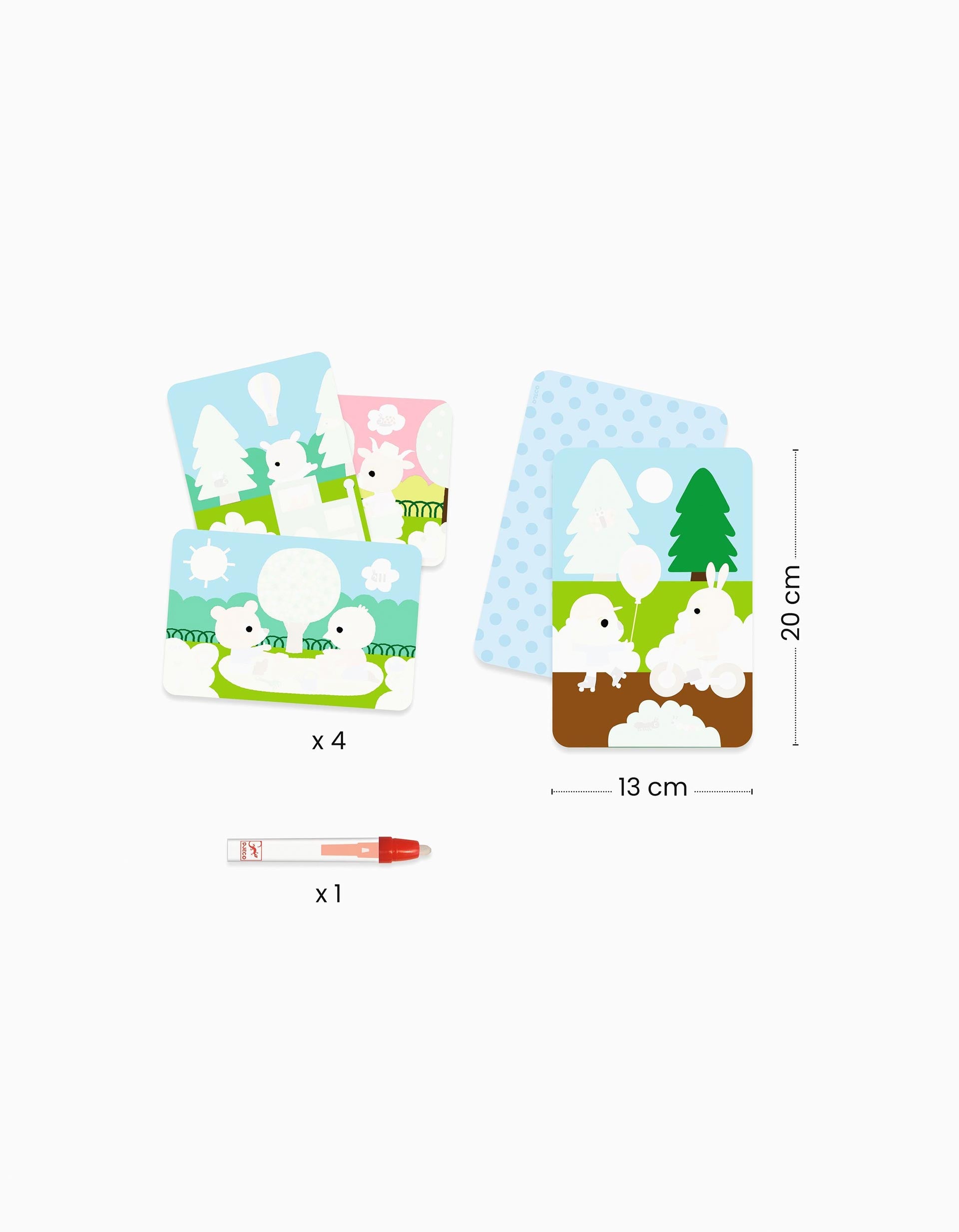 Amigos Mágicos No Parque Para Colorir C/ Água Djeco 18M+