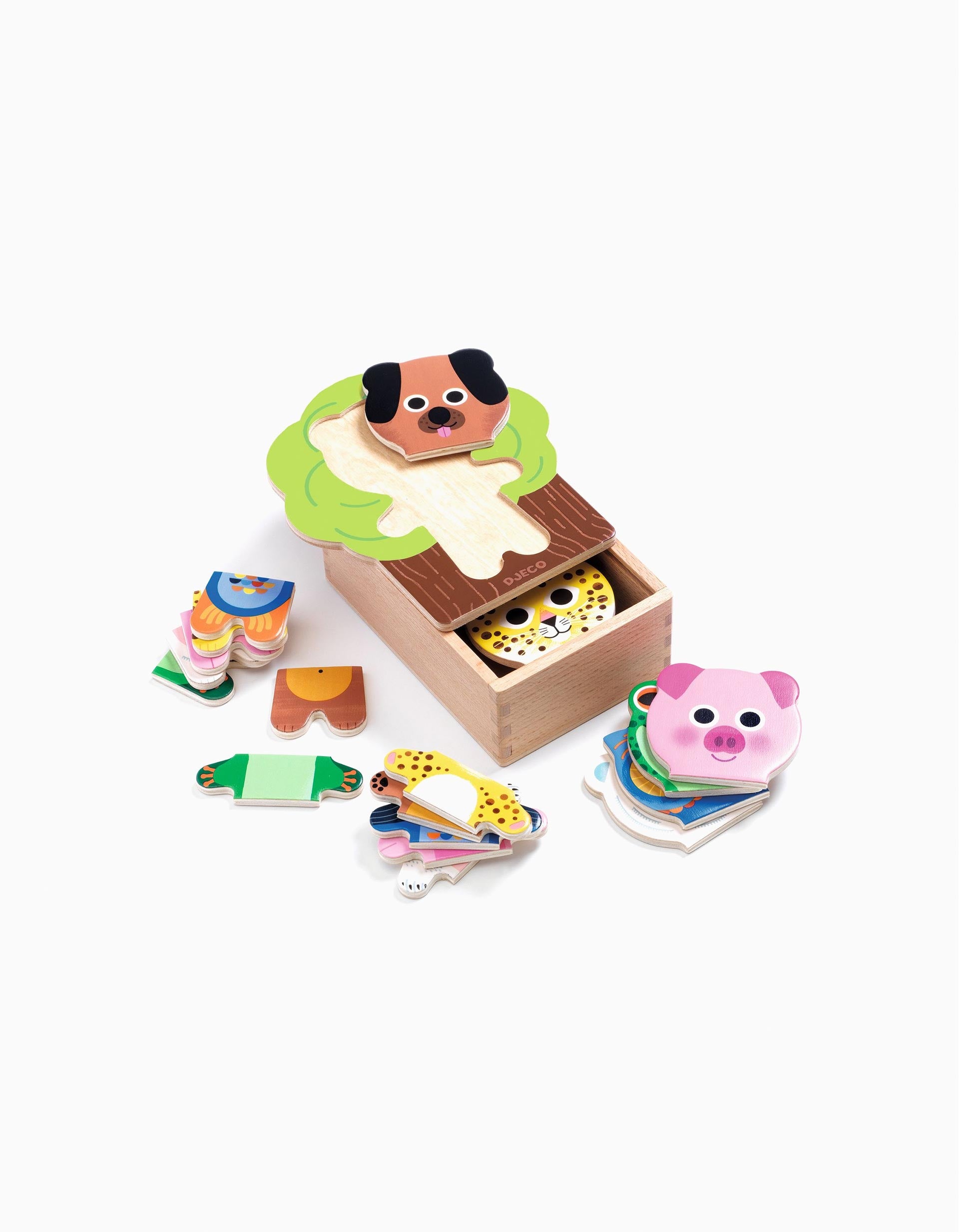 Puzzle De Madeira Djeco Arbramix 2A+