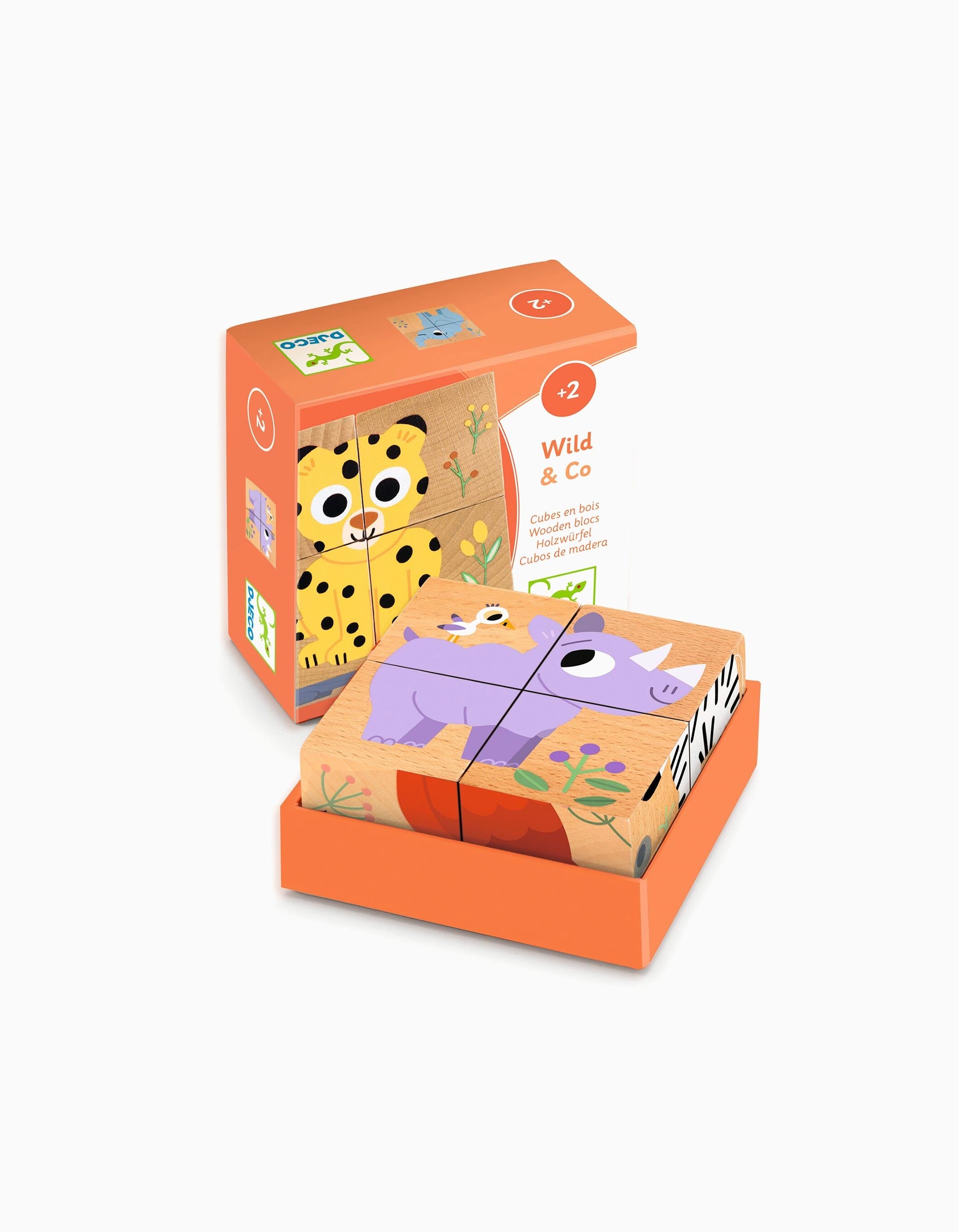 Puzzle Cubos De Madeira Djeco 2A+