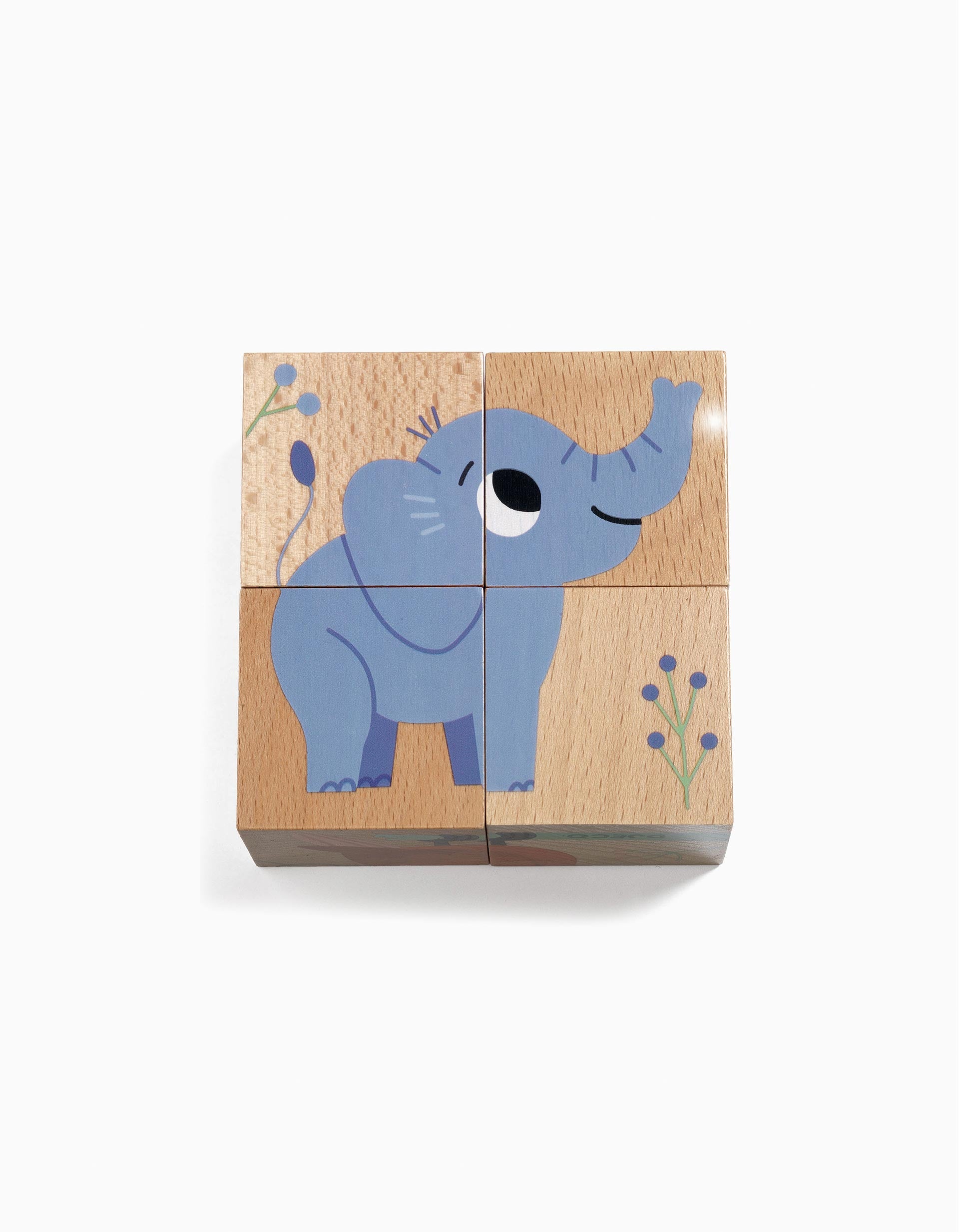 Puzzle Cubos De Madeira Djeco 2A+