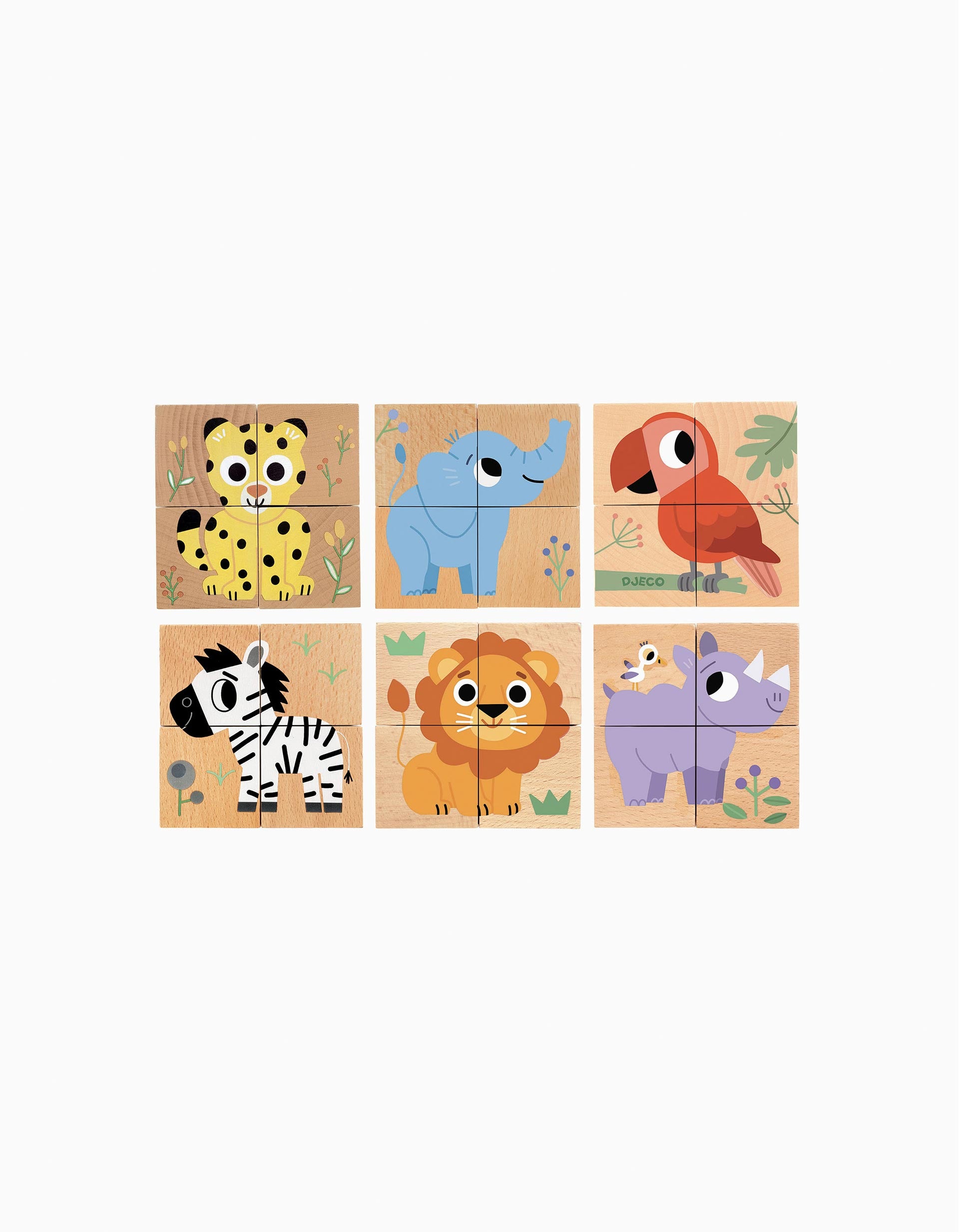 Puzzle Cubos De Madeira Djeco 2A+
