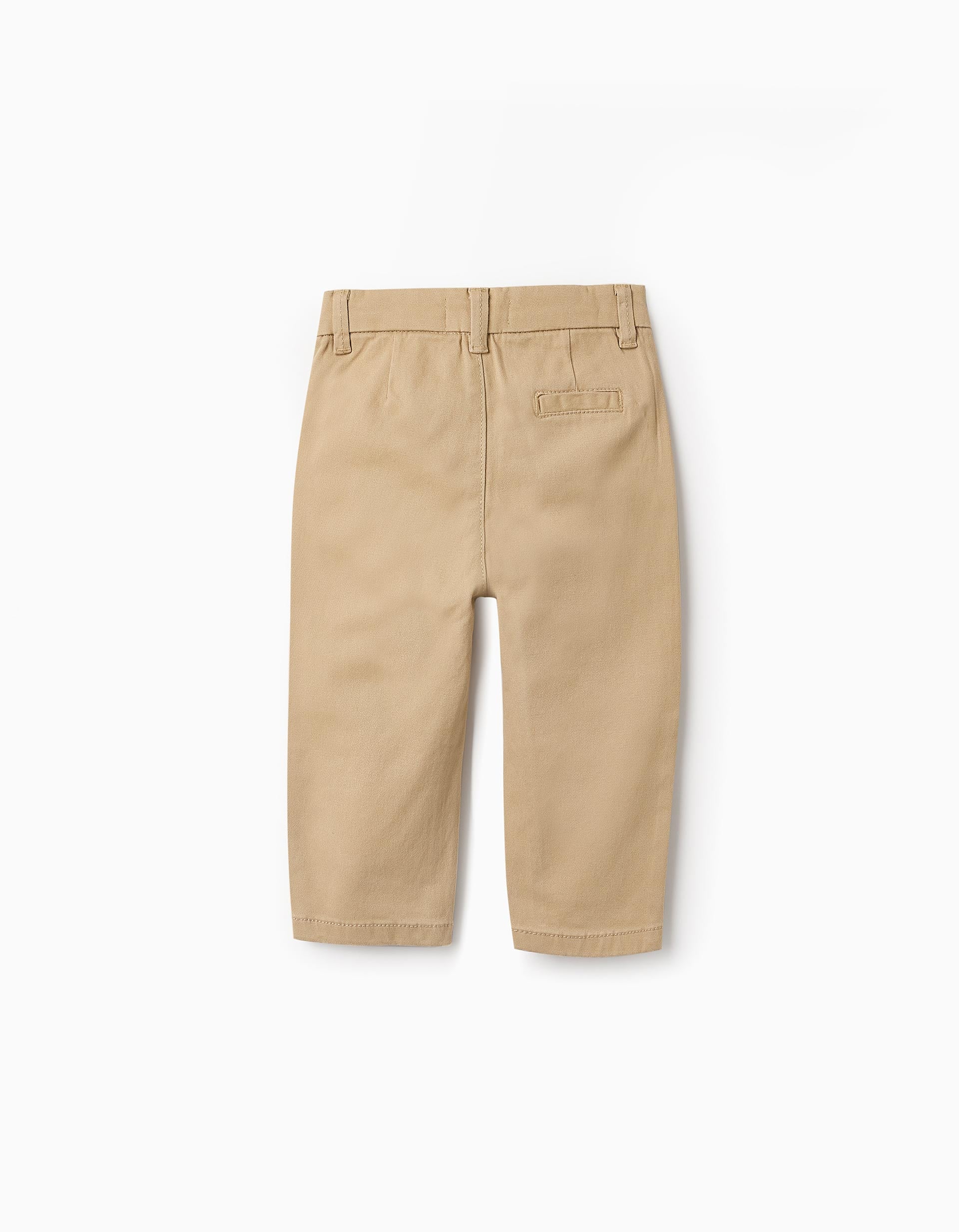 Beige Twill Chino Trousers for Baby Boys