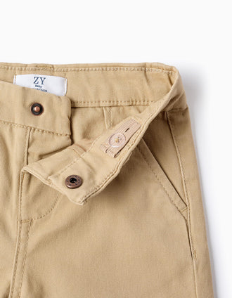 Pantalon Chino en Sergé pour Bébé Garçon, Beige