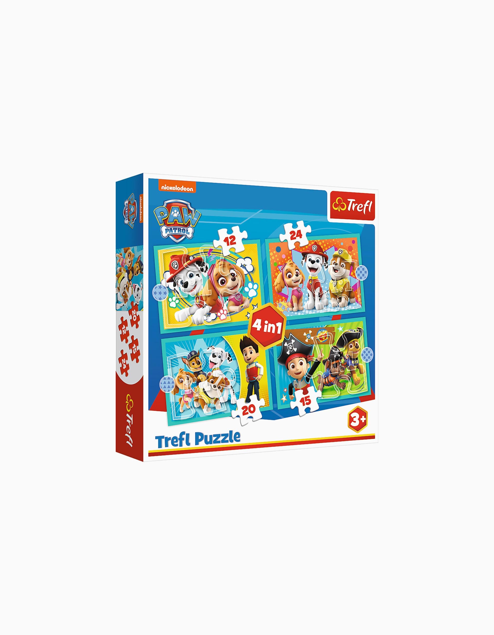 Puzzle 4 Em 1 Trefl Paw Patrol 3A+