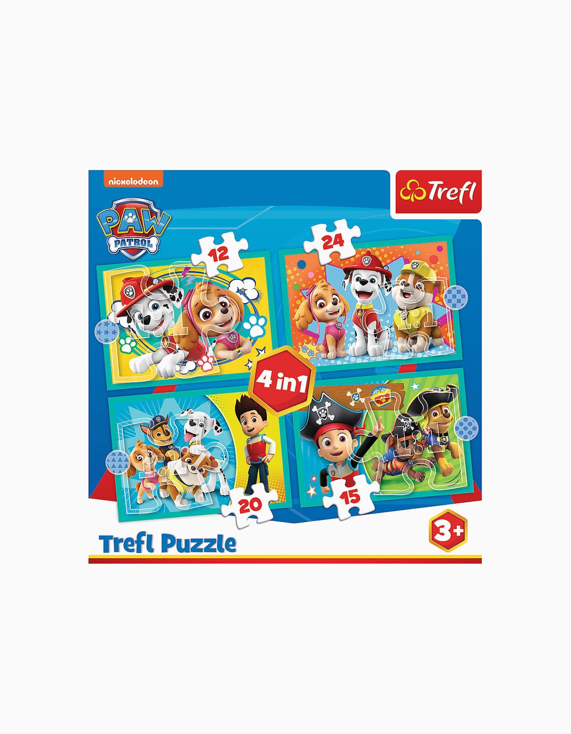 Puzzle 4 Em 1 Trefl Paw Patrol 3A+