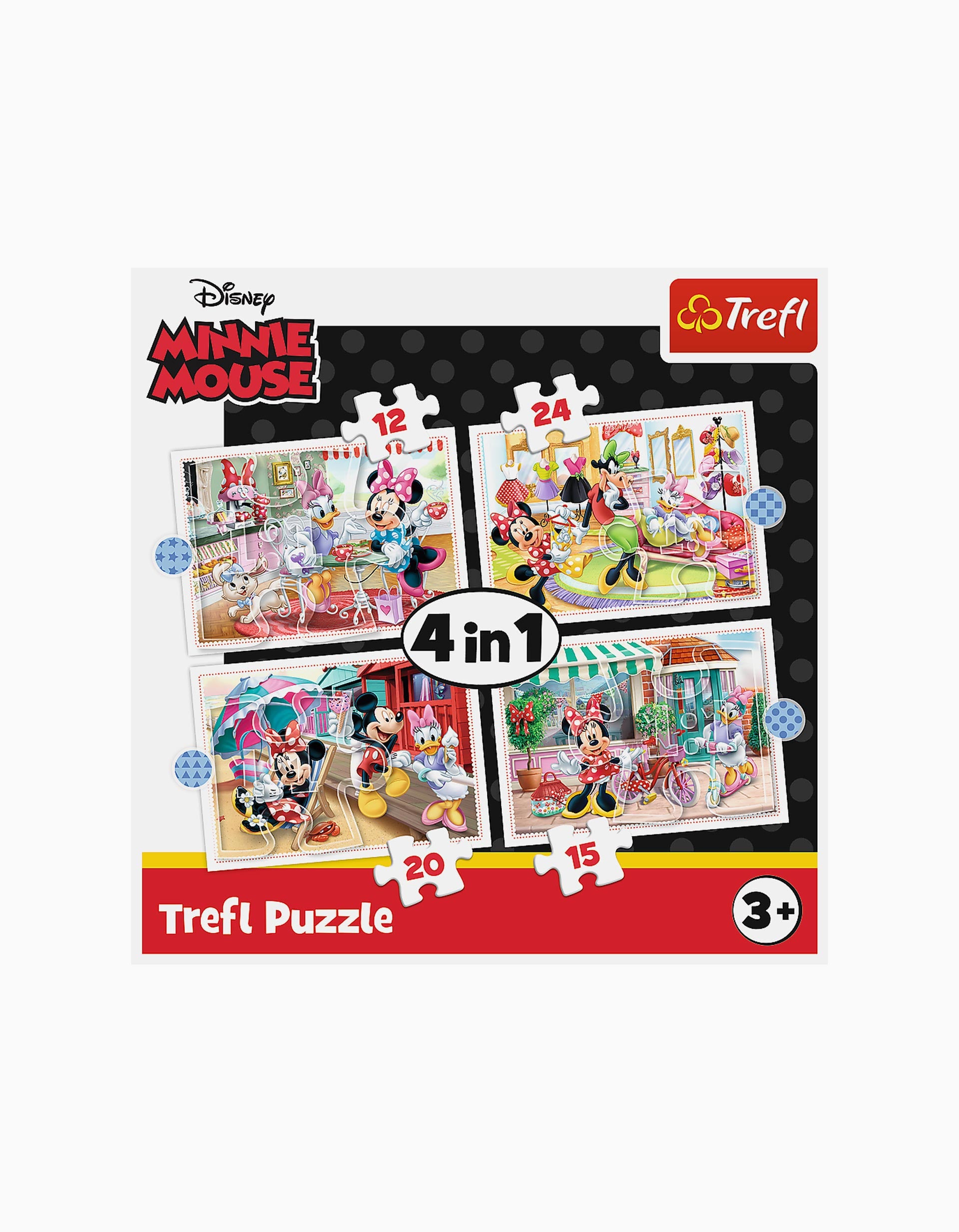 Puzzle 4 Em 1 Trefl Minnie & Friends 3A+