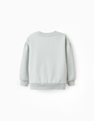 Sudadera Perchada para Niña 'Broadway', Verde Agua
