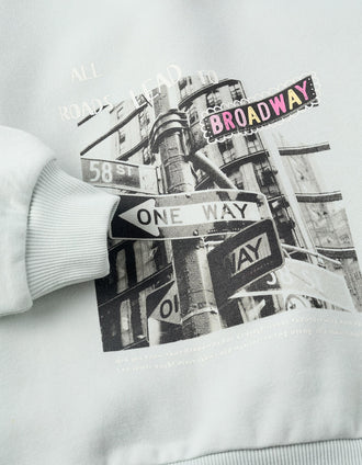 Sudadera Perchada para Niña 'Broadway', Verde Agua