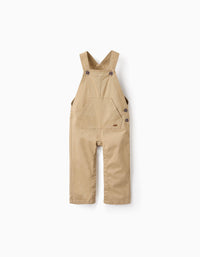 Salopette en Sergé pour Bébé Garçon, Beige