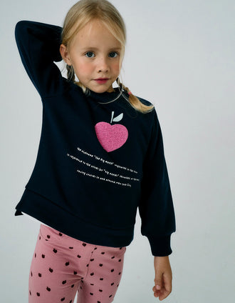 Sudadera Perchada para Niña 'Big Apple', Azul Oscuro