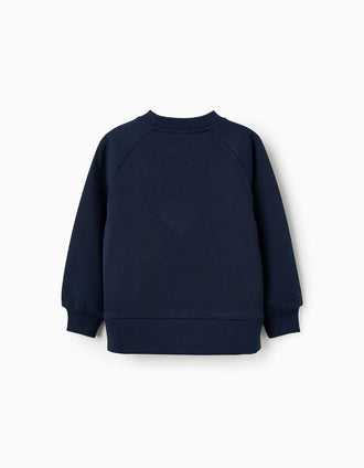 Sudadera Perchada para Niña 'Big Apple', Azul Oscuro