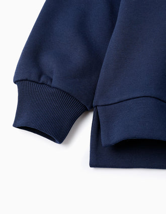Sudadera Perchada para Niña 'Big Apple', Azul Oscuro