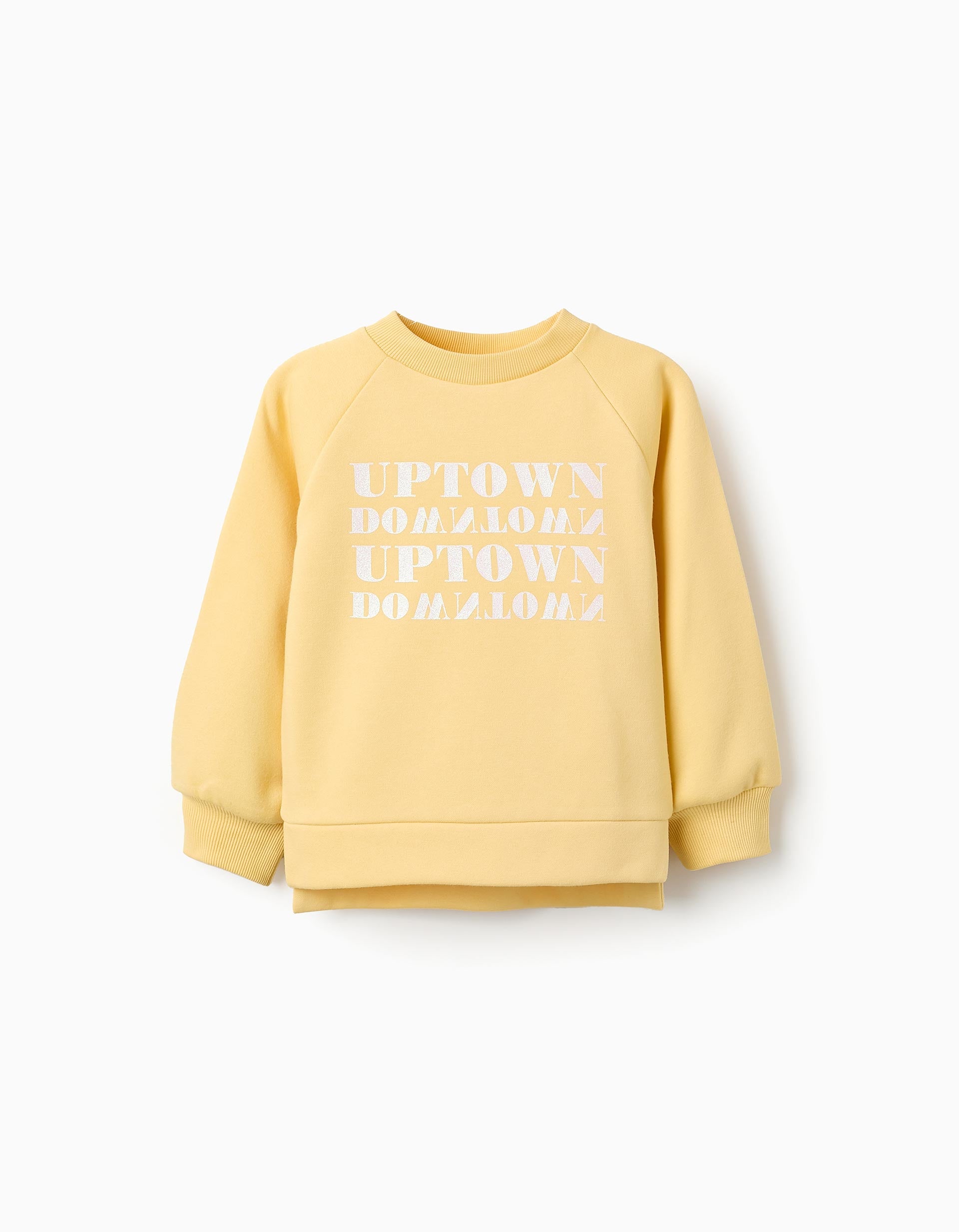 Fleece Sweatshirt for Girls 'NYC', Yellow