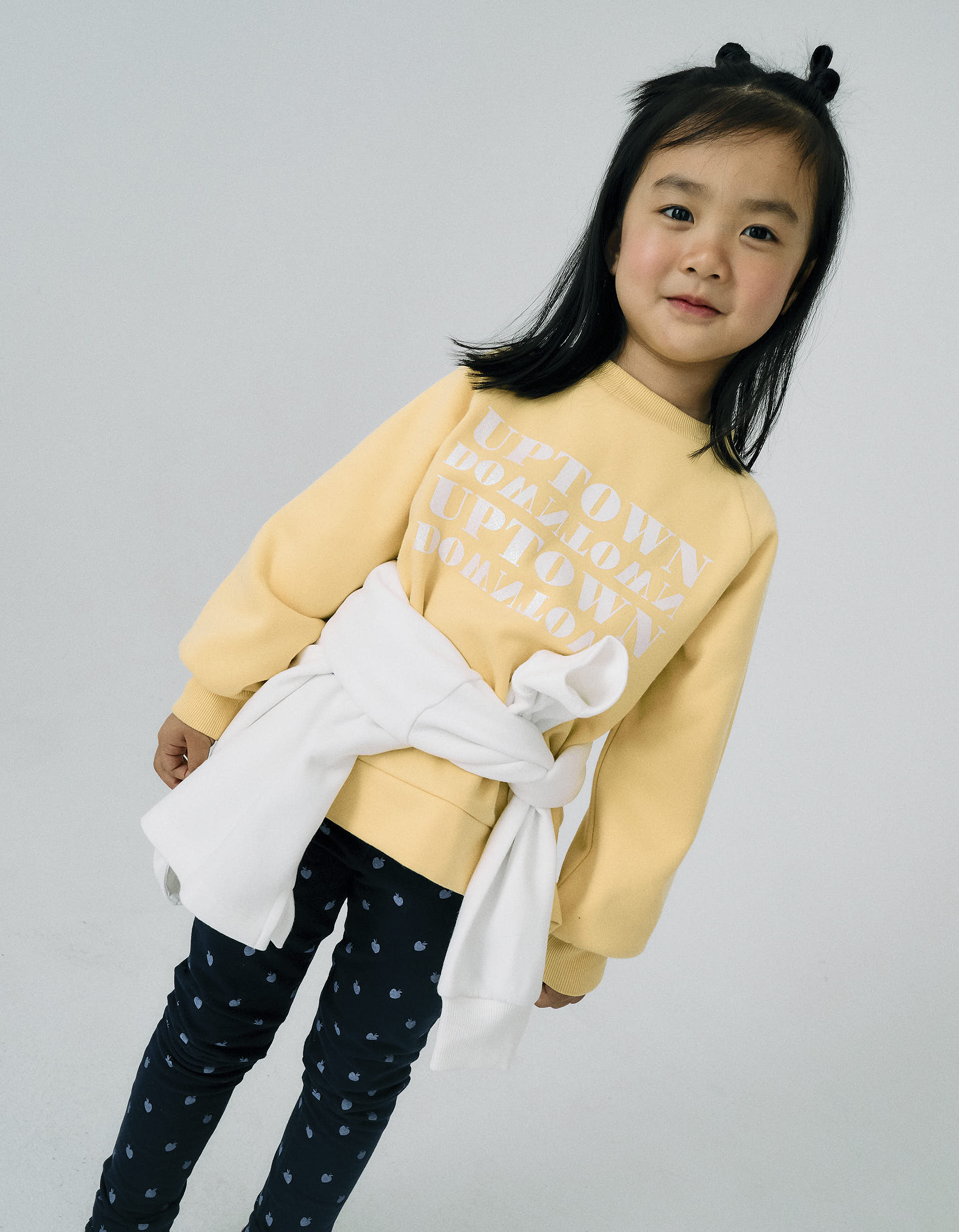 Fleece Sweatshirt for Girls 'NYC', Yellow