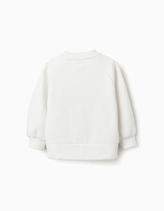 Sudadera Perchada para Niña 'Empire State Building', Blanco