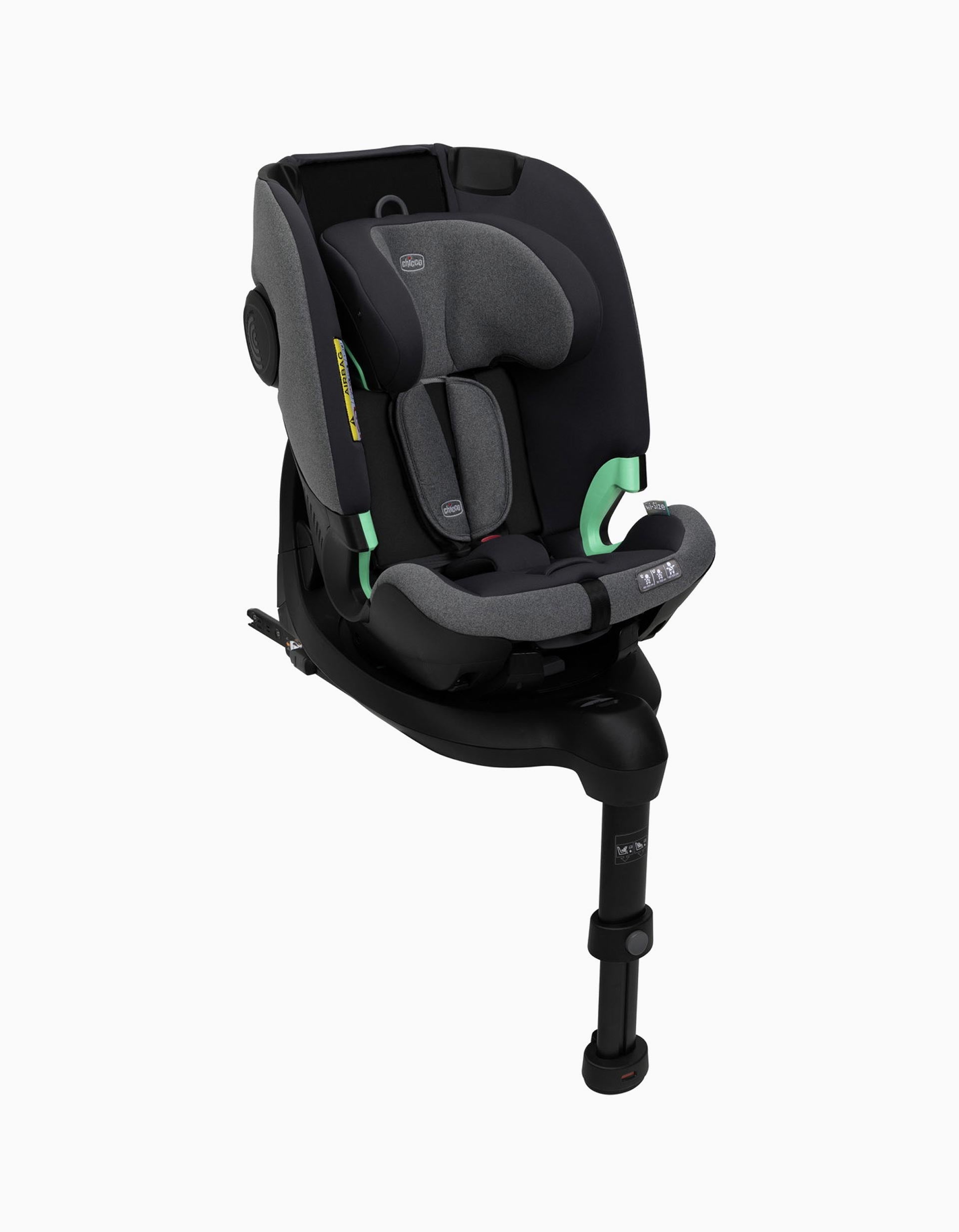 Car Seat I-Size Chicco Bi-Seat Air Without Base Black Air, Black