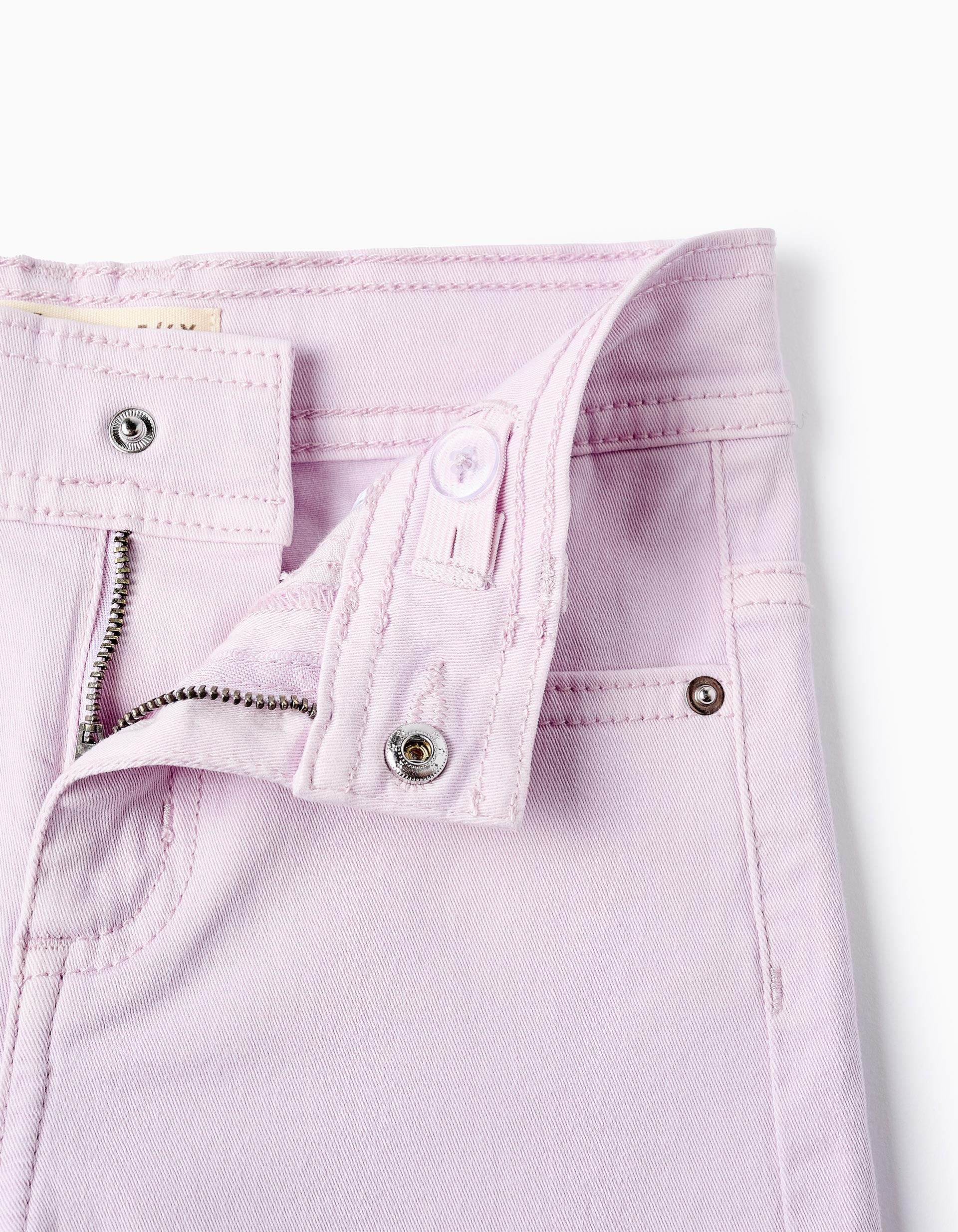 Twill Trousers for Girls 'Wide Leg', Lilac