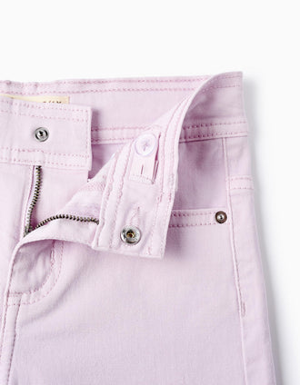 Pantalón de Sarga para Niña 'Wide Leg', Lila