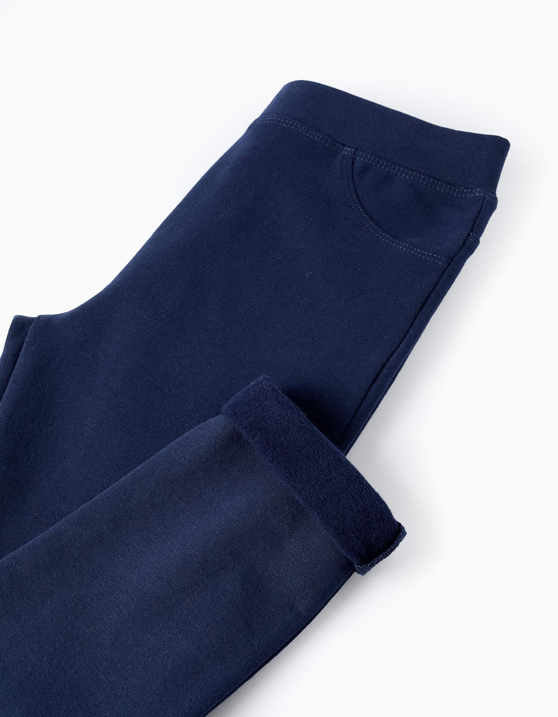 Brushed Jeggings with Pockets for Girls, Dark Blue