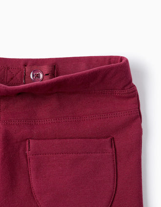Jeggings Perchados para Niña, Rojo