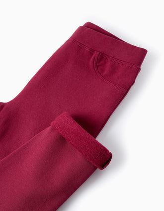 Jeggings Perchados para Niña, Rojo
