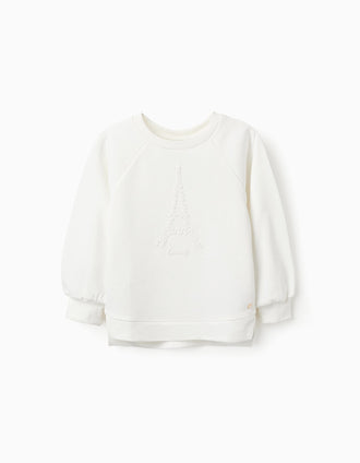 Sudadera para Niña 'Paris', Blanco