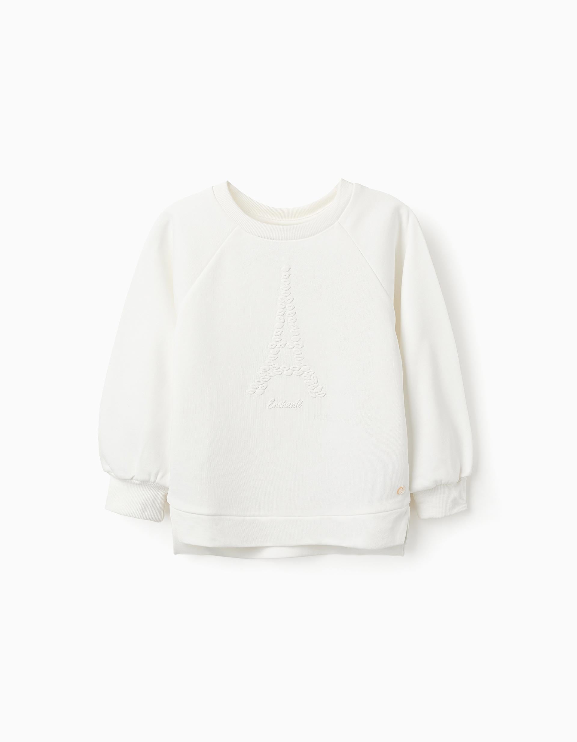 Sweatshirt for Girls 'Paris', White