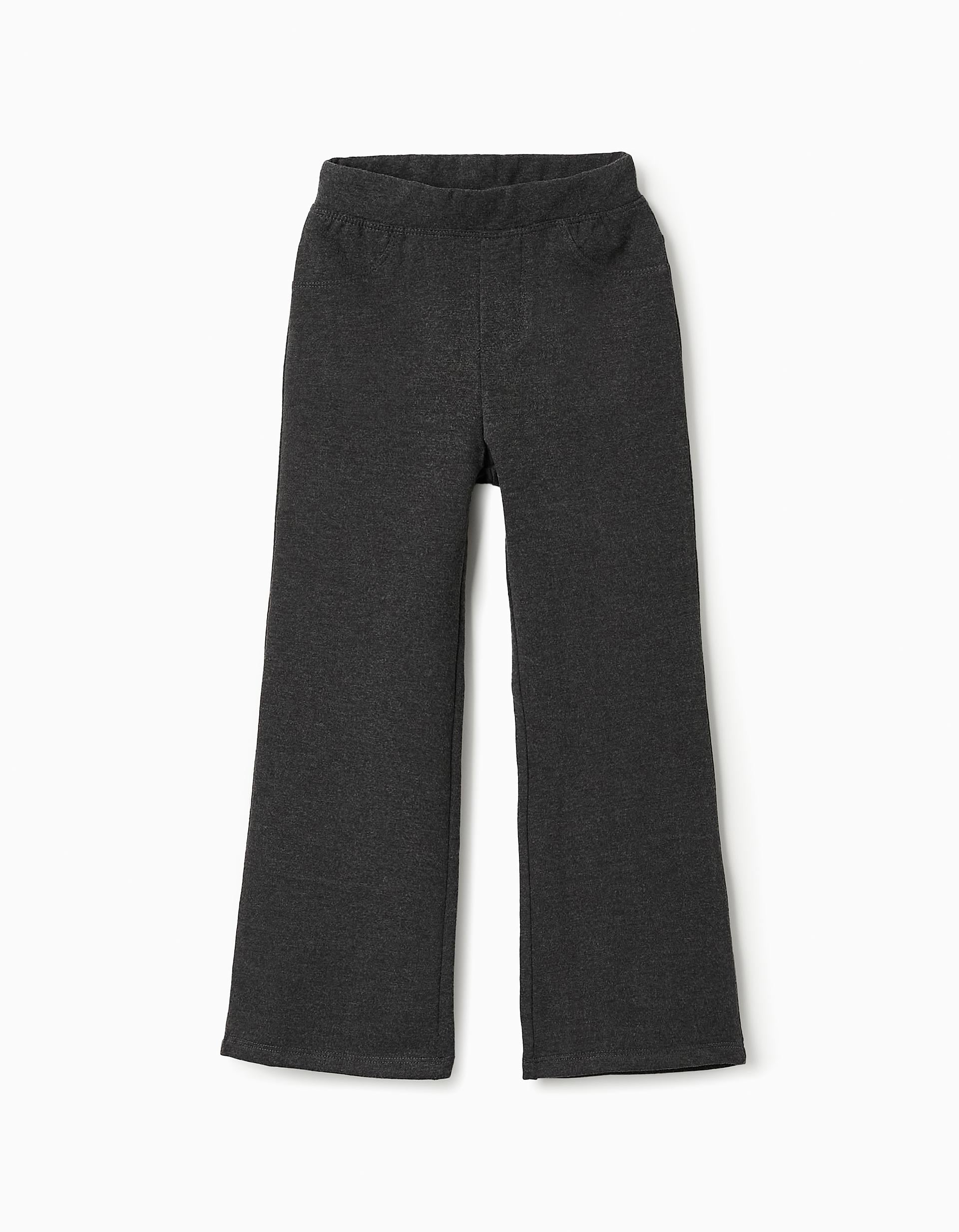 Brushed Jeggings for Girls, Grey