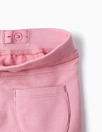 Jeggings Perchados Acampanados para Niña, Rosa