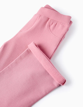 Jeggings Perchados Acampanados para Niña, Rosa