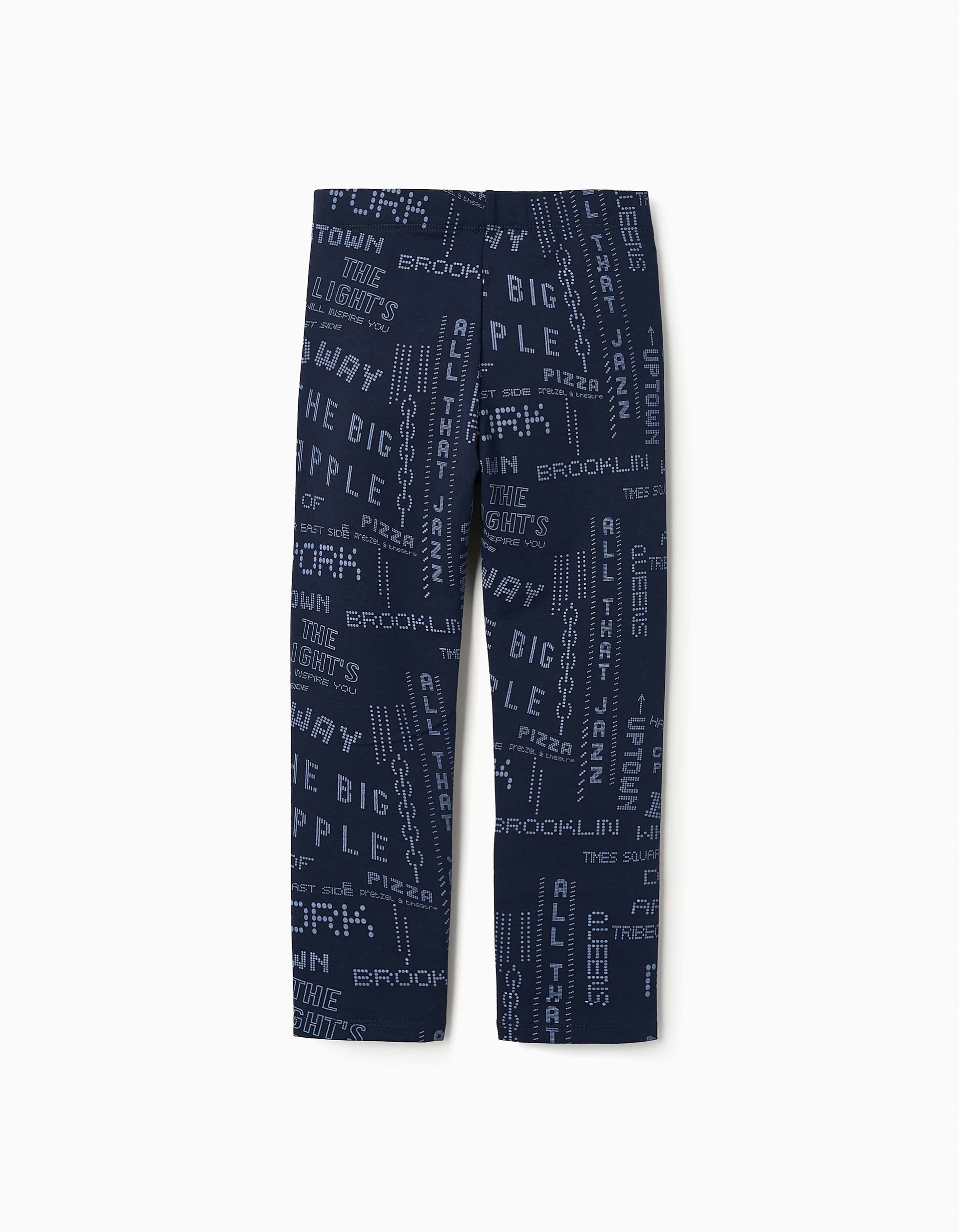 Legging Imprimé pour Fille 'NYC', Bleu Foncé