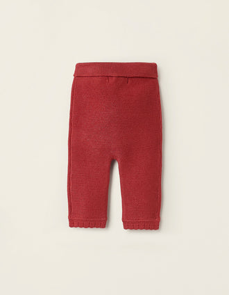 Pantalón de Punto para Recién Nacida, Naranja