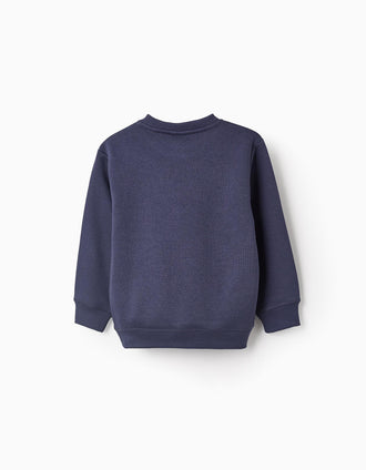 Sweat Gratté pour Garçon 'Detroit', Bleu Foncé