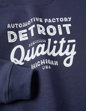 Sweat Gratté pour Garçon 'Detroit', Bleu Foncé