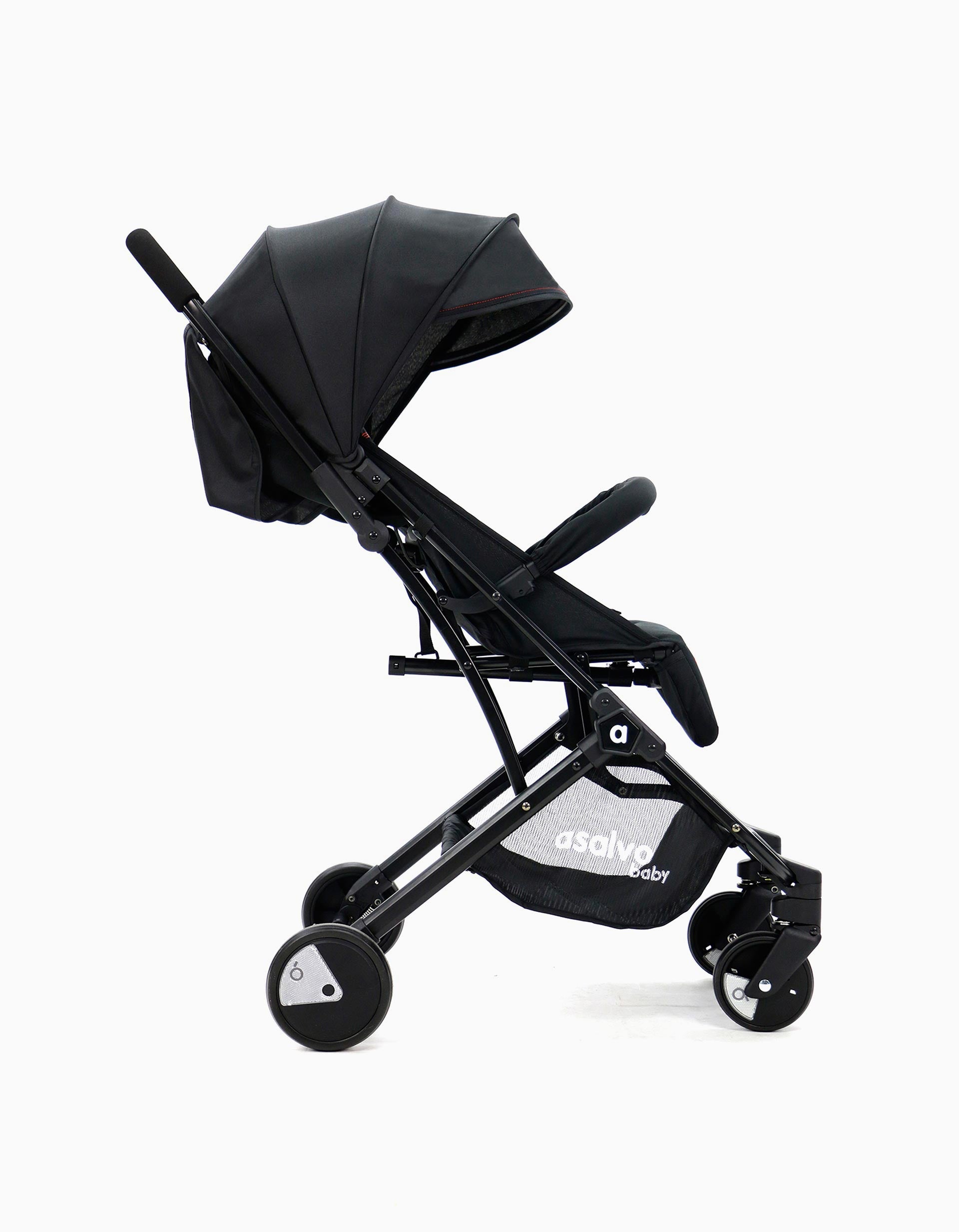 Carrinho De Passeio Asalvo Flight Black Red, Preto