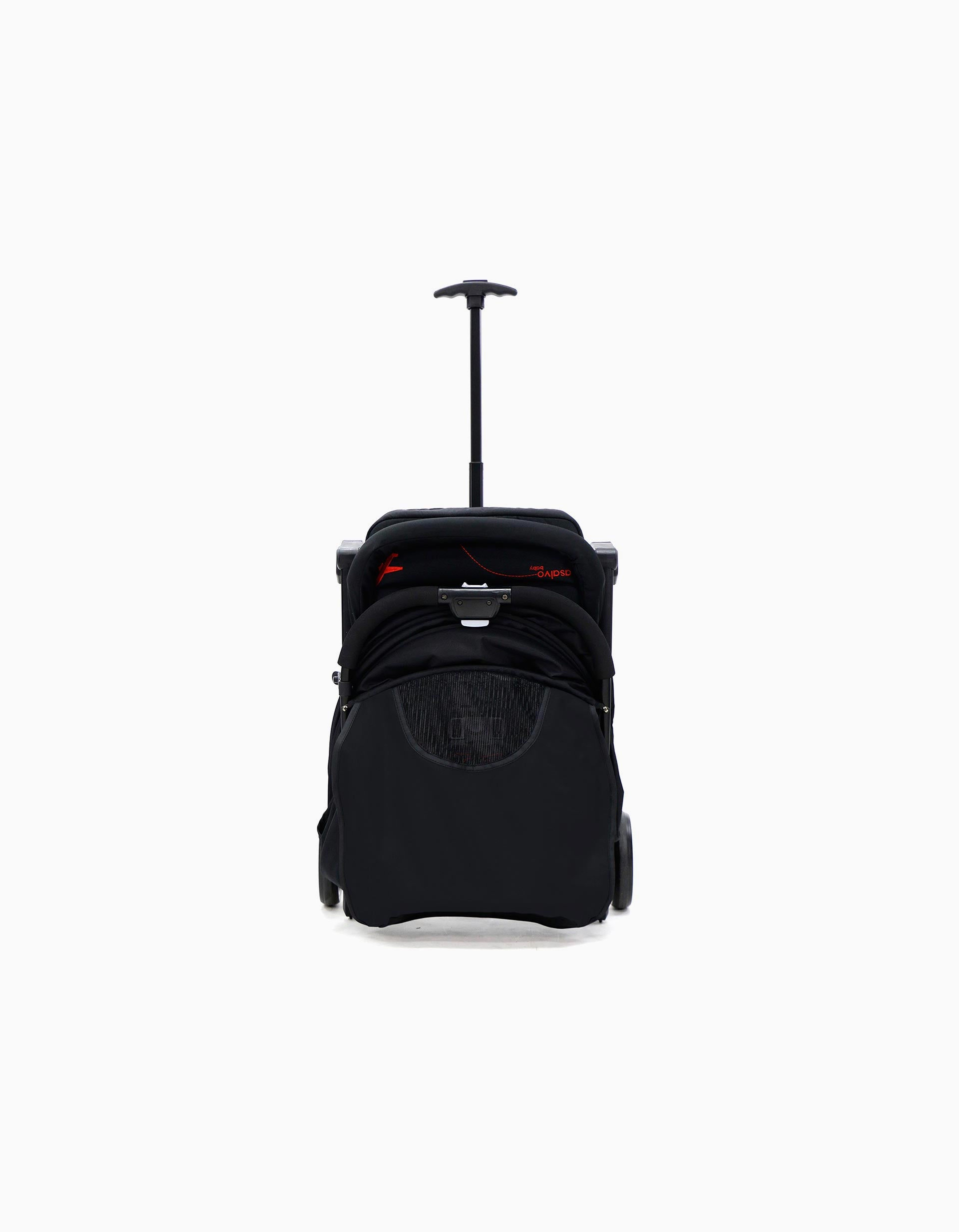 Carrinho De Passeio Asalvo Flight Black Red, Preto