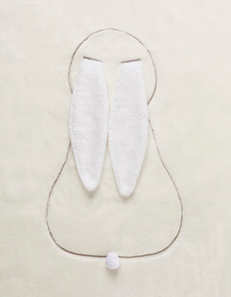 Manta Bimbipirulos com Coelho 3D, Beige