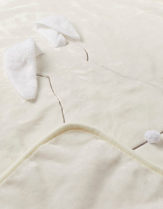 Manta Bimbipirulos com Coelho 3D, Beige
