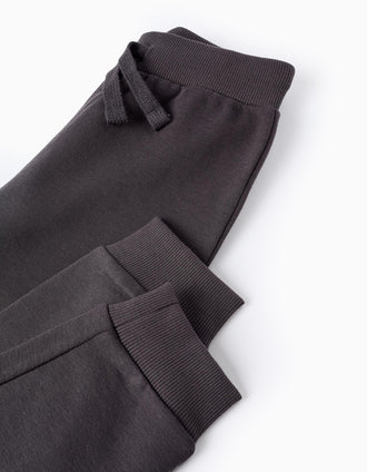 Sweat + Calças Cardadas para Menino 'Michigan', Amarelo/Cinza Escuro