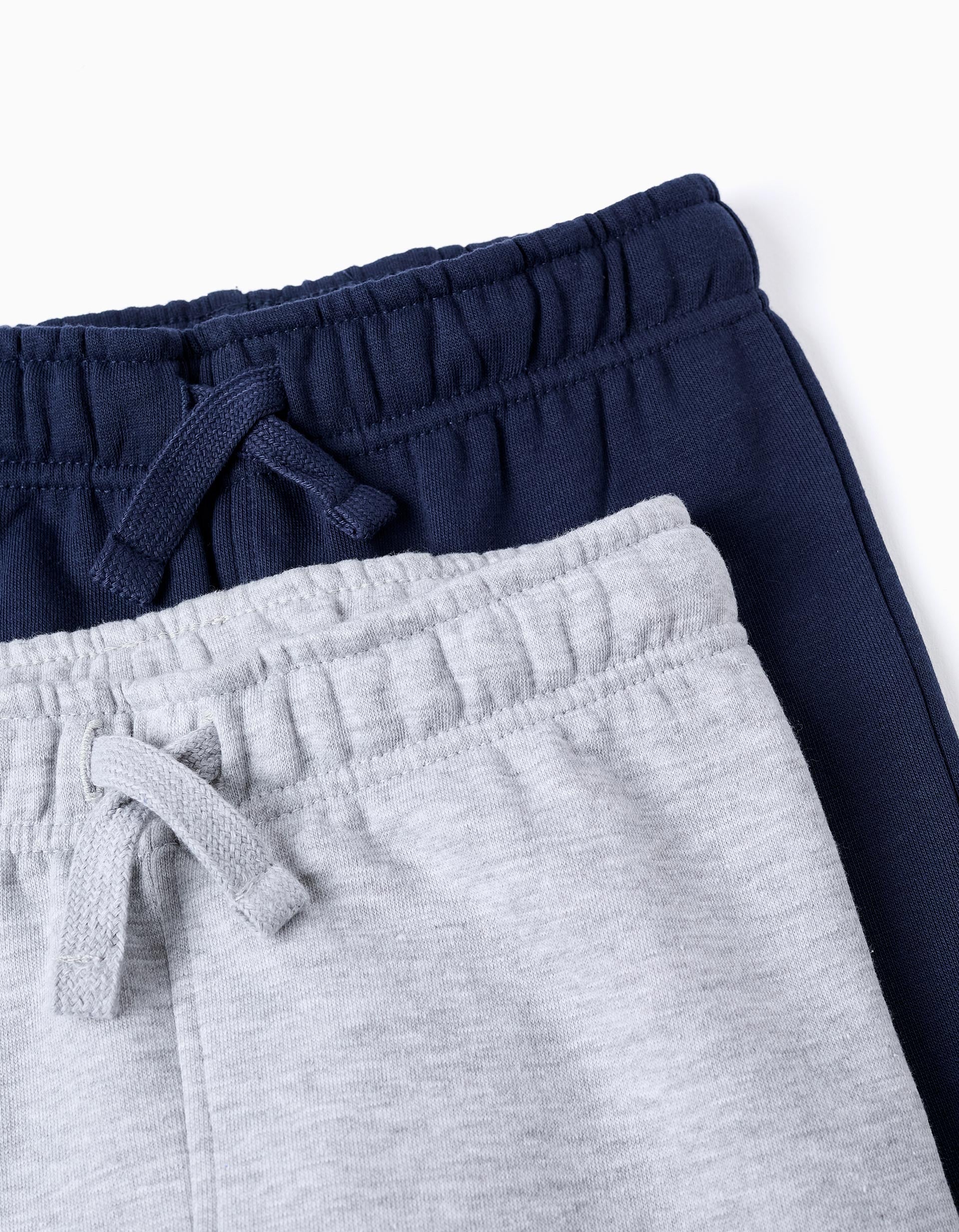 Pack of 2 Joggers for Boys, Grey/Dark Blue