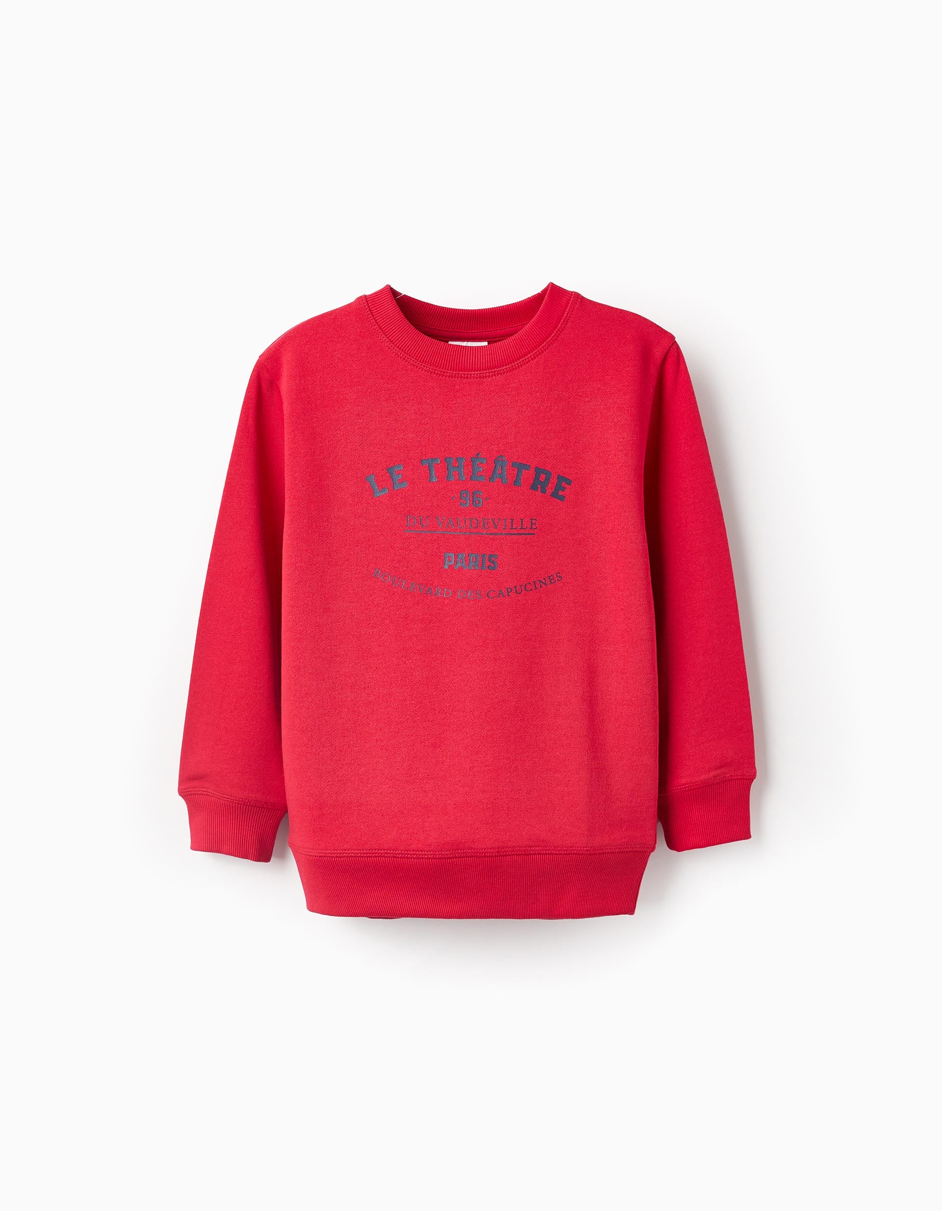 Printed Sweatshirt for Boys Paris', Red